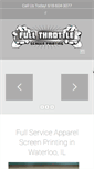 Mobile Screenshot of fullthrottlescreenprinting.com
